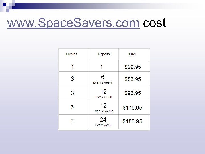 www. Space. Savers. com cost 