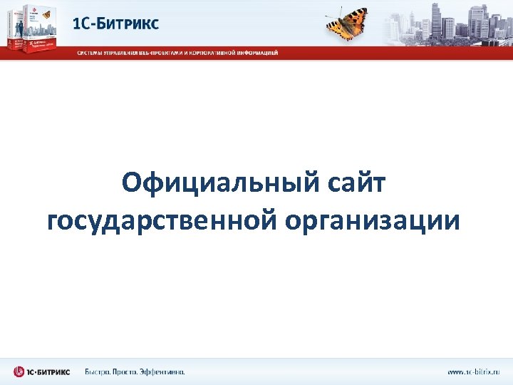 Официальный сайт государственной организации 