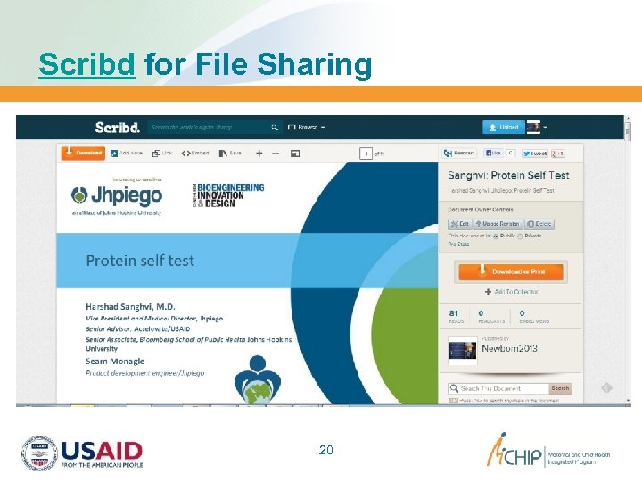 Scribd for File Sharing 20 