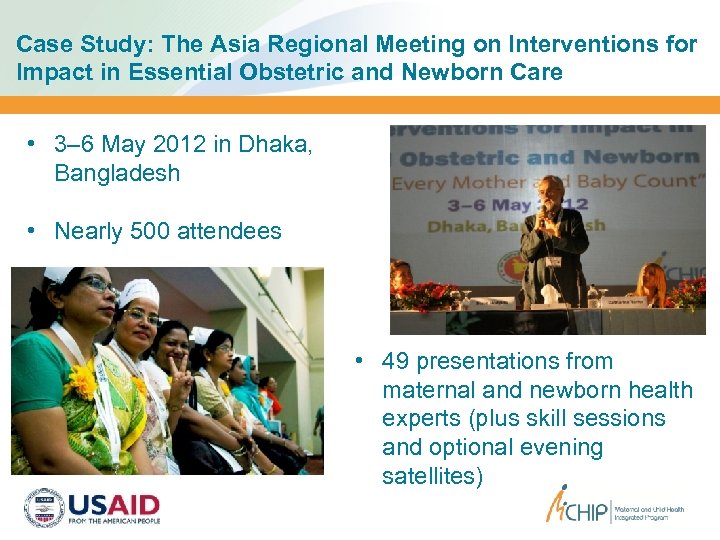 Case Study: The Asia Regional Meeting on Interventions for Impact in Essential Obstetric and