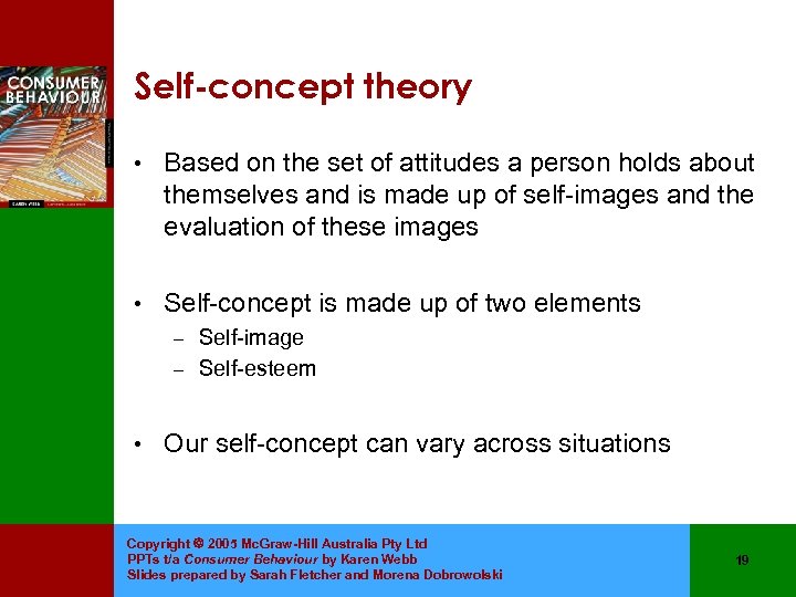 Self-concept theory • Based on the set of attitudes a person holds about themselves