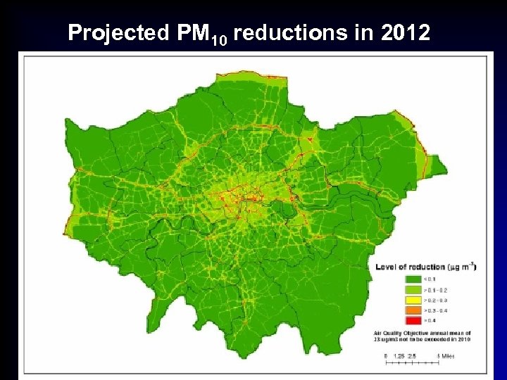 Projected PM 10 reductions in 2012 