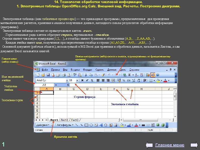 Электронные таблицы не предназначены для обработки изображений