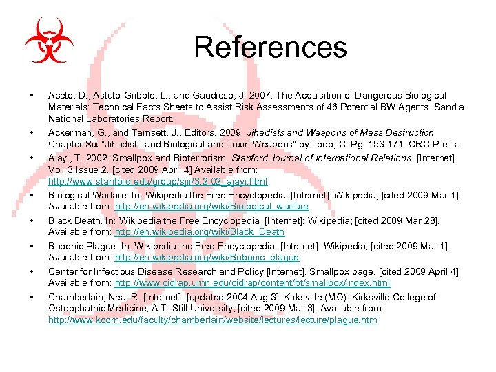 References • • Aceto, D. , Astuto-Gribble, L. , and Gaudioso, J. 2007. The