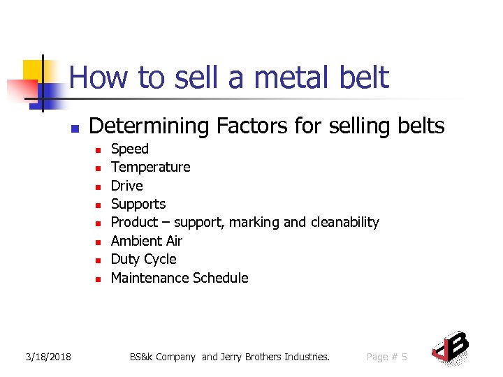 How to sell a metal belt n Determining Factors for selling belts n n
