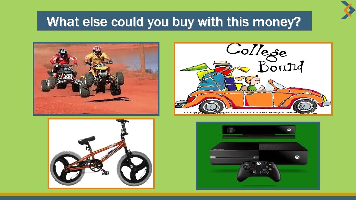 What else could you buy with this money? 