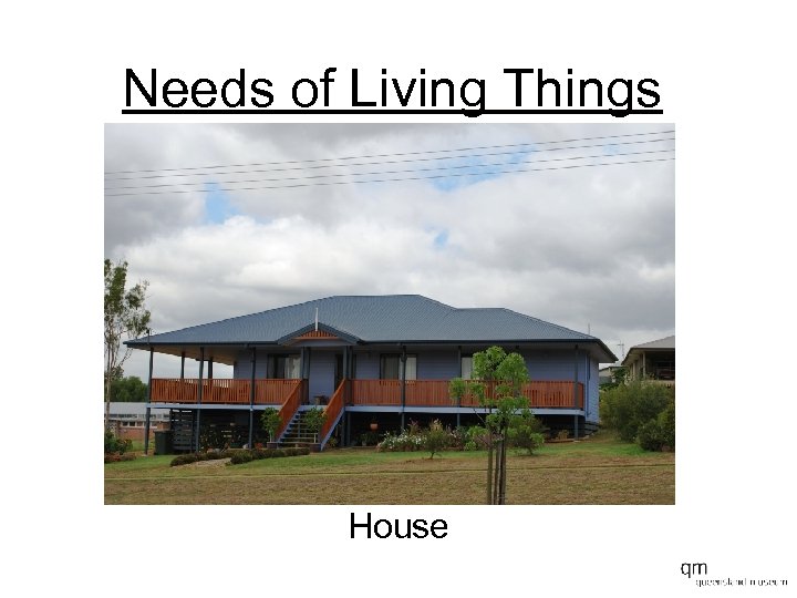 Needs of Living Things House 