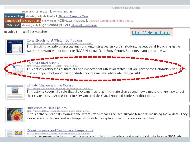 http: //cleanet. org CIRES Education & Outreach Group, CU Boulder 