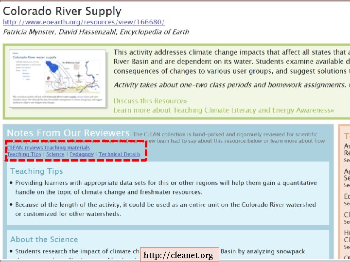 CIRES Education & Outreach Group, CU Boulder http: //cleanet. org 