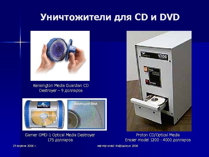 Уничтожители для CD и DVD Kensington Media Guardian CD Destroyer – 9 долларов Garner