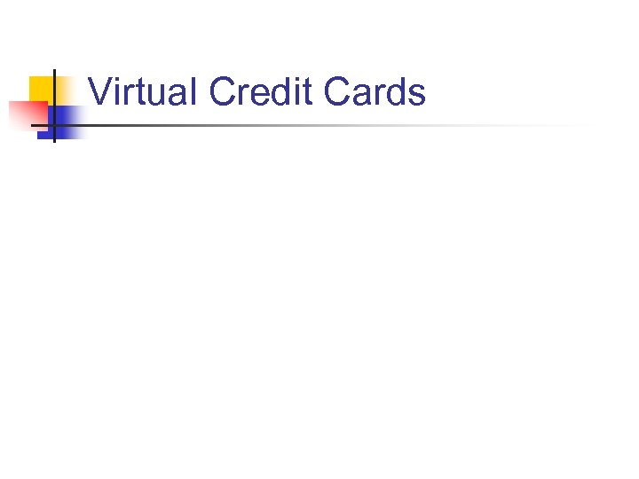 Virtual Credit Cards 