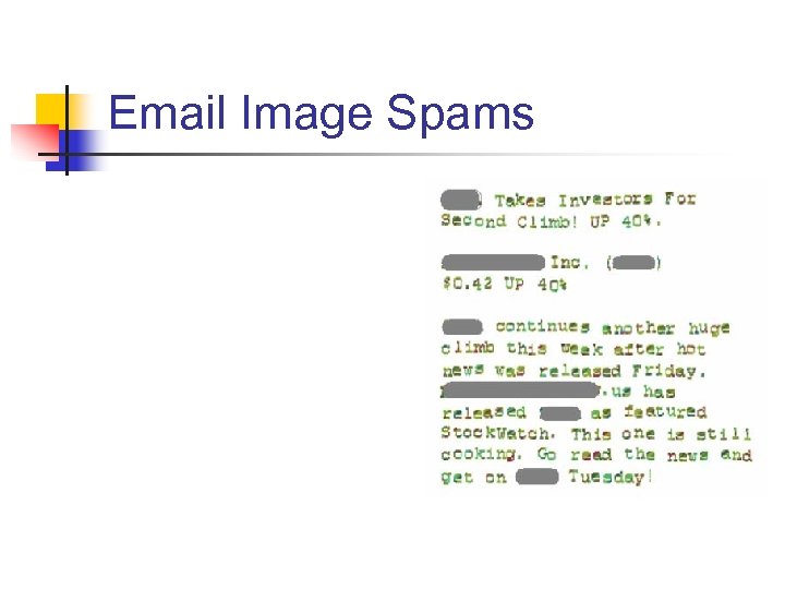 Email Image Spams 