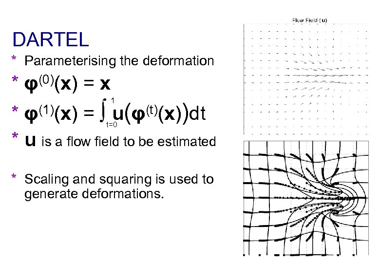 DARTEL * Parameterising the deformation * φ(0)(x) = x 1 * φ(1)(x) = ∫