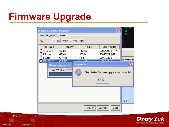 Firmware Upgrade 44 