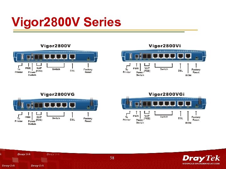 Vigor 2800 V Series 58 