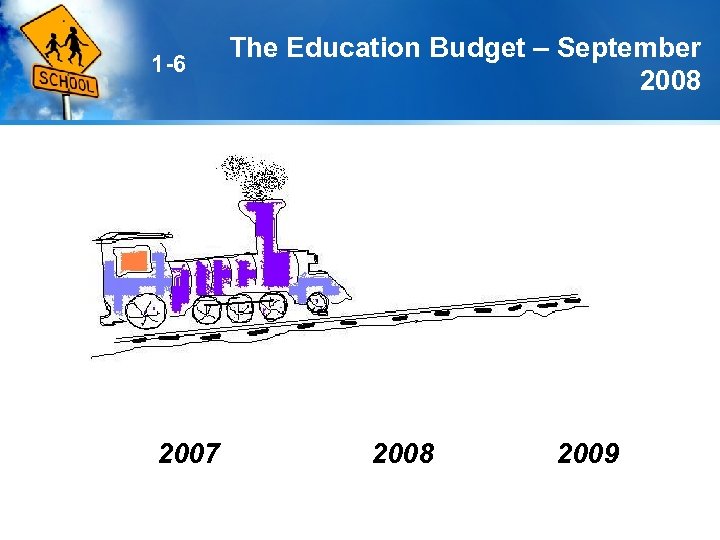 1 -6 2007 The Education Budget – September 2008 2009 