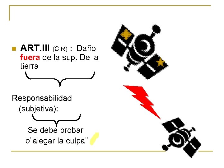 n ART. III (C. R) : Daño fuera de la sup. De la tierra