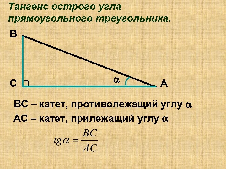 Найдите тангенс угла треугольника изображенного на рисунке ответ запишите в виде десятичной дроби