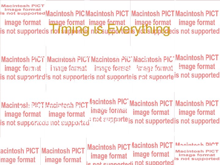 Timing is Everything • MLU expansion just broke ground! • All of the operations