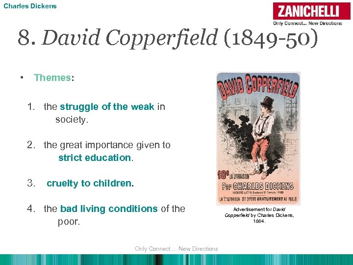 Charles Dickens 8. David Copperfield (1849 -50) • Themes: 1. the struggle of the