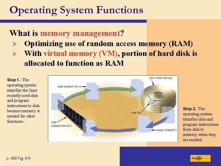 Operating System Functions What is memory management? Ø Ø Optimizing use of random access