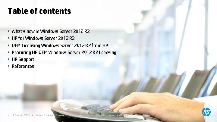 Table of contents • • • 2 What’s new in Windows Server 2012 R