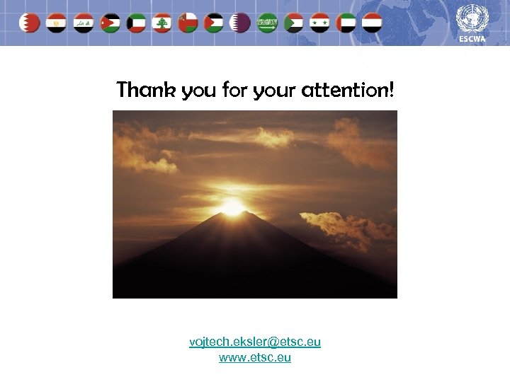 Thank you for your attention! vojtech. eksler@etsc. eu www. etsc. eu 