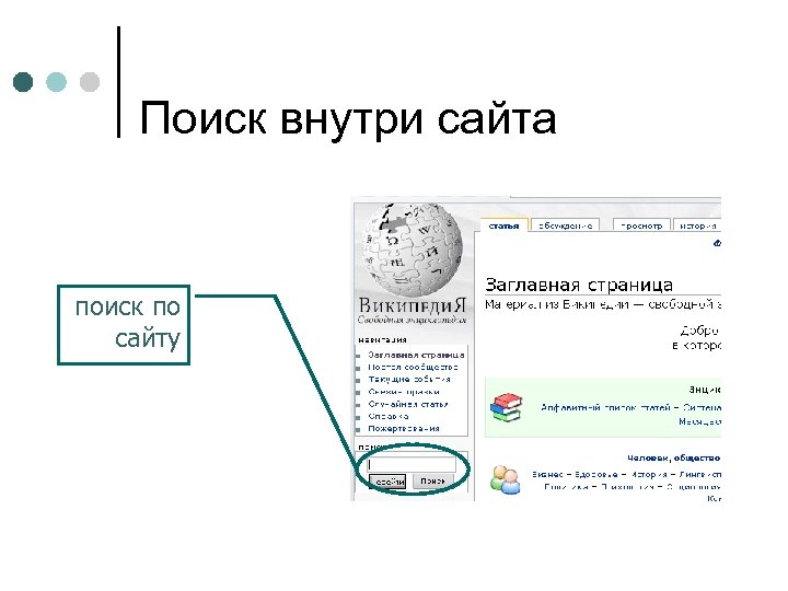 Поиск внутри сайта поиск по сайту 