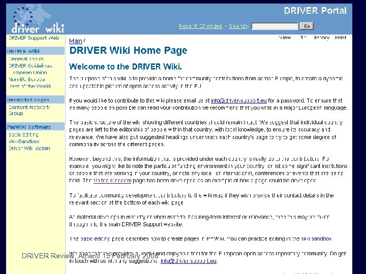 wiki DRIVER Review, Athens 15 February 2008 
