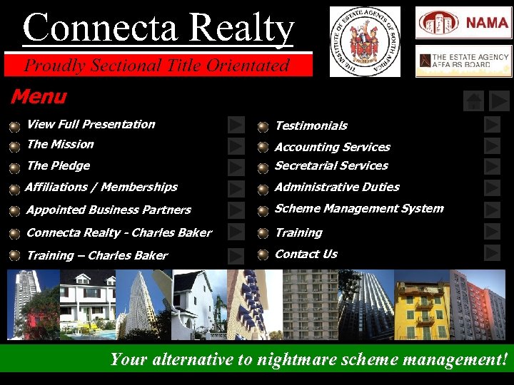 Menu View Full Presentation Testimonials The Mission Accounting Services The Pledge Secretarial Services Affiliations