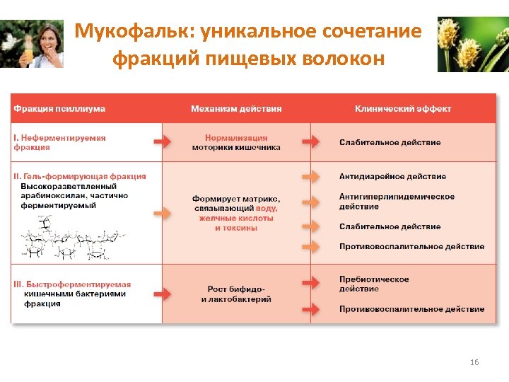 Мукофальк: уникальное сочетание фракций пищевых волокон 16 