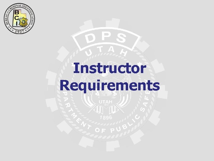 Instructor Requirements 