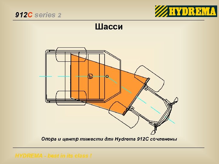 912 C series 2 Шасси Опора и центр тяжести для Hydrema 912 C сочленены