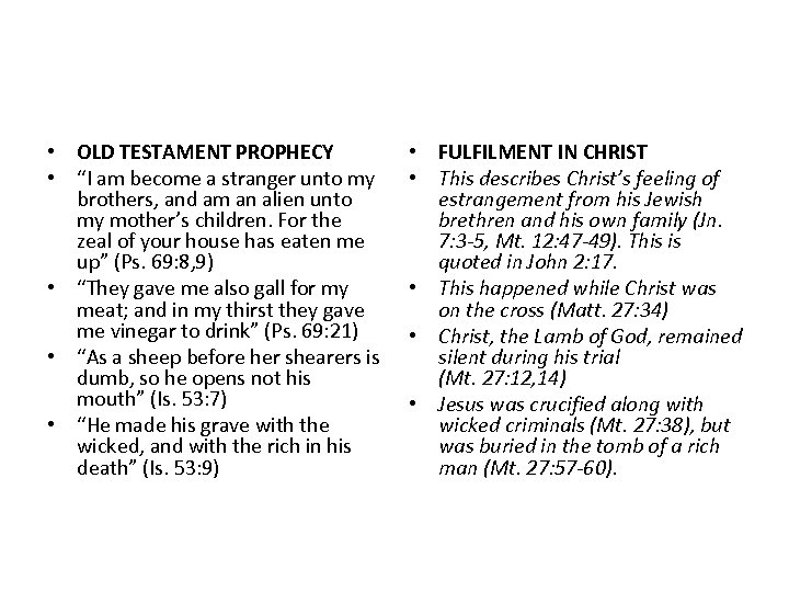  • OLD TESTAMENT PROPHECY • “I am become a stranger unto my brothers,