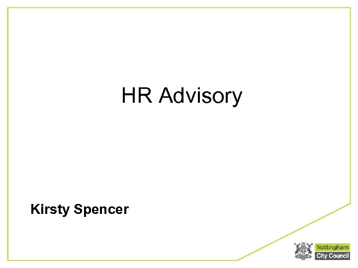 HR Advisory Kirsty Spencer 