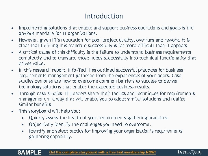 Introduction • • • Implementing solutions that enable and support business operations and goals