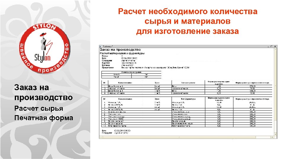 Заказ материалов в производство. Расчет необходимого сырья. Форма заказа на производство. Расчет количества сырья. Расчёт сырья на производстве.