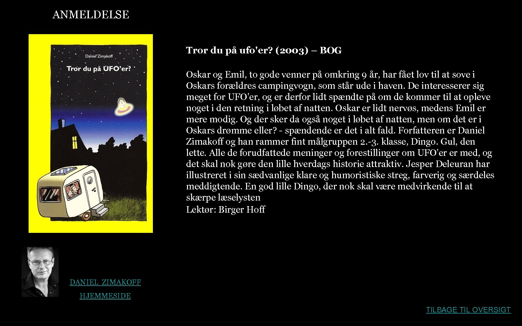 ANMELDELSE Tror du på ufo'er? (2003) – BOG Oskar og Emil, to gode venner