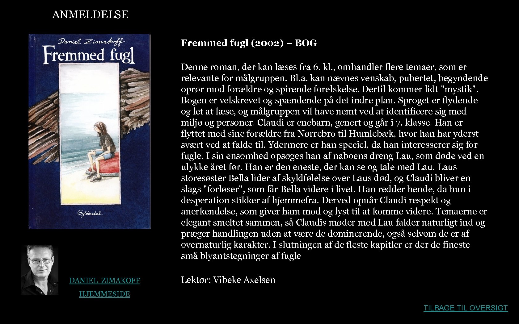 ANMELDELSE Fremmed fugl (2002) – BOG Denne roman, der kan læses fra 6. kl.