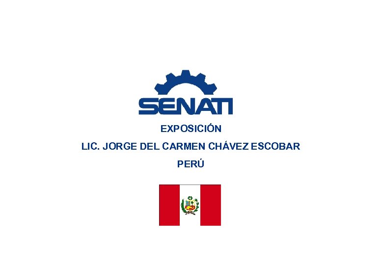 EXPOSICIÓN LIC. JORGE DEL CARMEN CHÁVEZ ESCOBAR PERÚ 