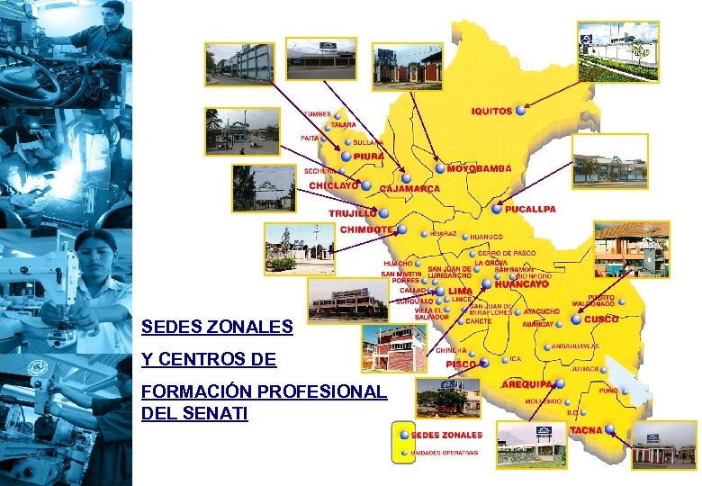 Dirección Nacional SEDES ZONALES Y CENTROS DE FORMACIÓN PROFESIONAL DEL SENATI 