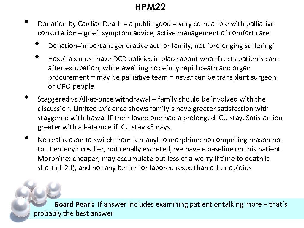 HPM 22 • Donation by Cardiac Death = a public good = very compatible