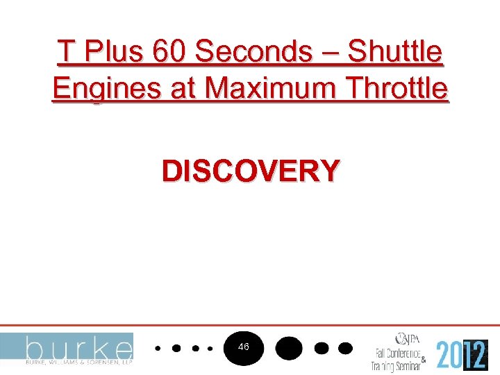 T Plus 60 Seconds – Shuttle Engines at Maximum Throttle DISCOVERY 46 