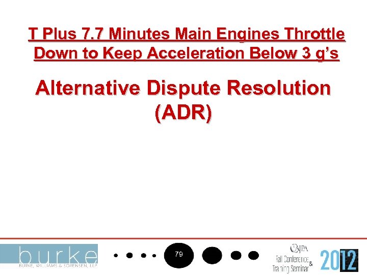 T Plus 7. 7 Minutes Main Engines Throttle Down to Keep Acceleration Below 3