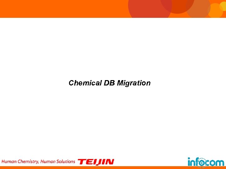 Chemical DB Migration 