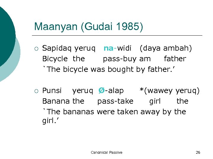 Maanyan (Gudai 1985) ¡ Sapidaq yeruq na-widi (daya ambah) Bicycle the pass-buy am father