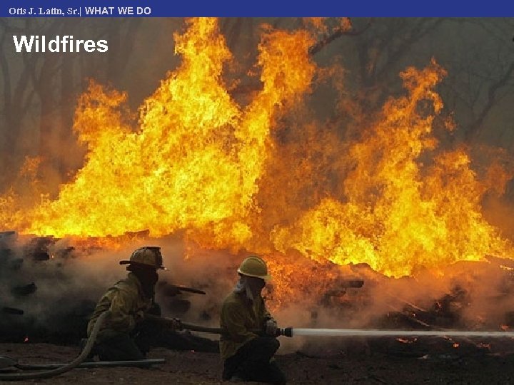 Otis J. Latin, Sr. | WHAT WE DO Wildfires 