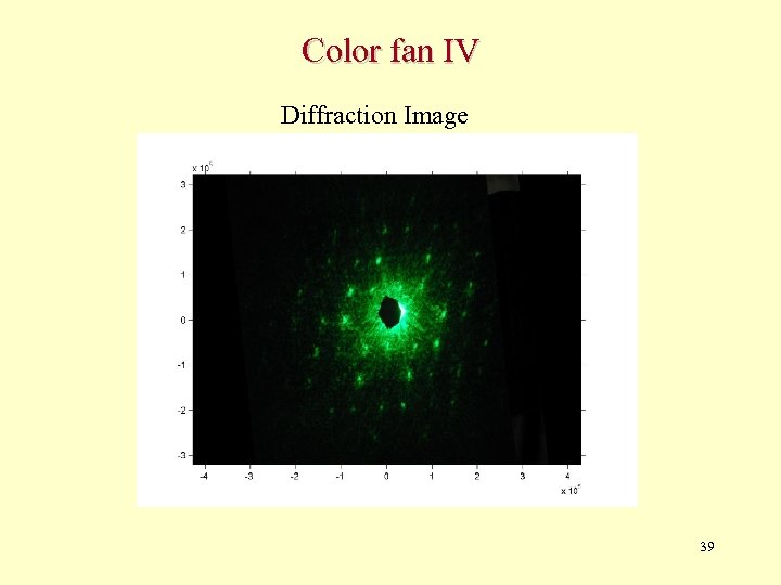 Color fan IV Diffraction Image 39 