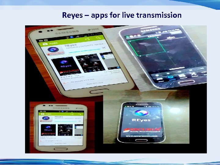 Reyes – apps for live transmission 
