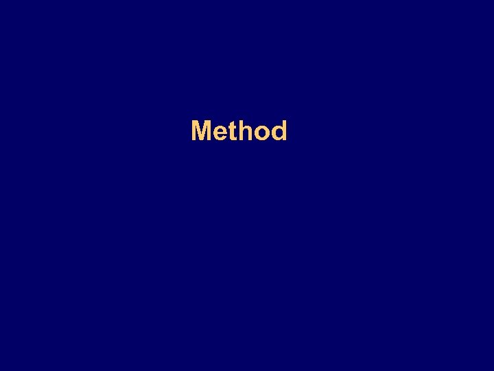 Method 